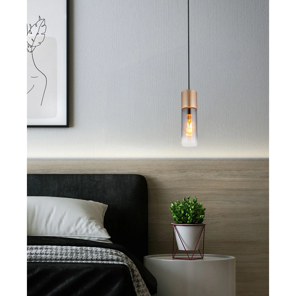 Hanglamp Annika bruin design Globo 9007371525904