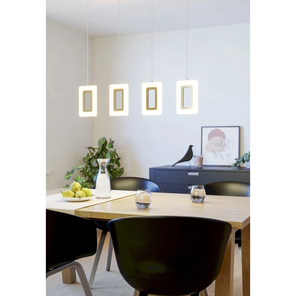 4-lichts hanglamp Enaluri nikkel Eglo 9002759991074