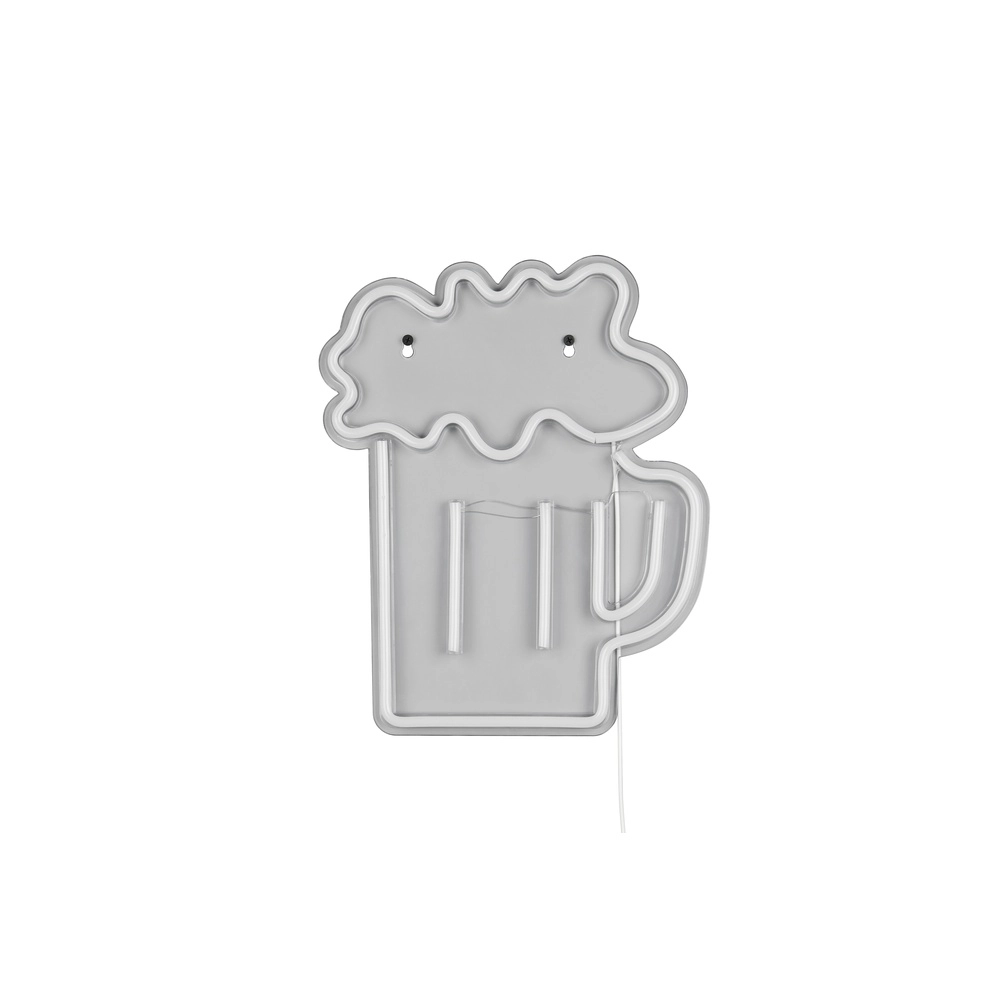 Neon wandlamp Beer geel Trio 4017807657470