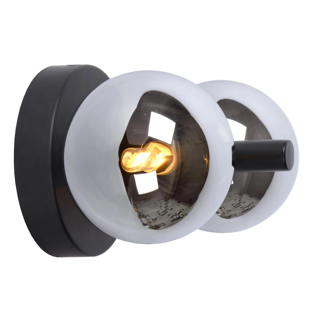 Wandlamp Tycho zwart Lucide 5411212450944