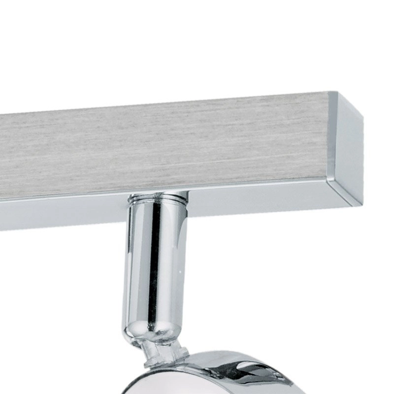 Plafondspots Cardillio 1 2-lichts metaalgrijs Eglo 9002759961794