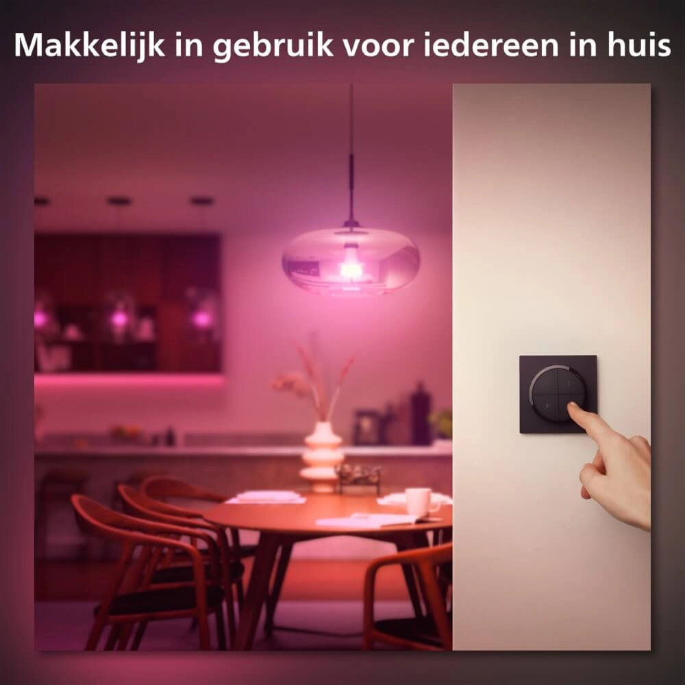 Hue Tap Dial Switch zwart Philips 8719514440937