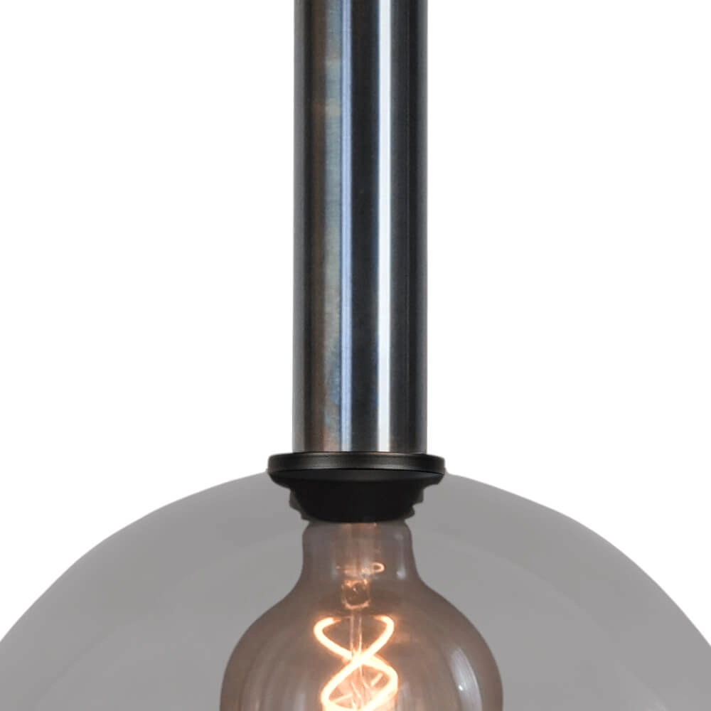 Hanglamp Ø 30cm Bella 2 Dappled oil met smoke glas Masterlight 8718121334226