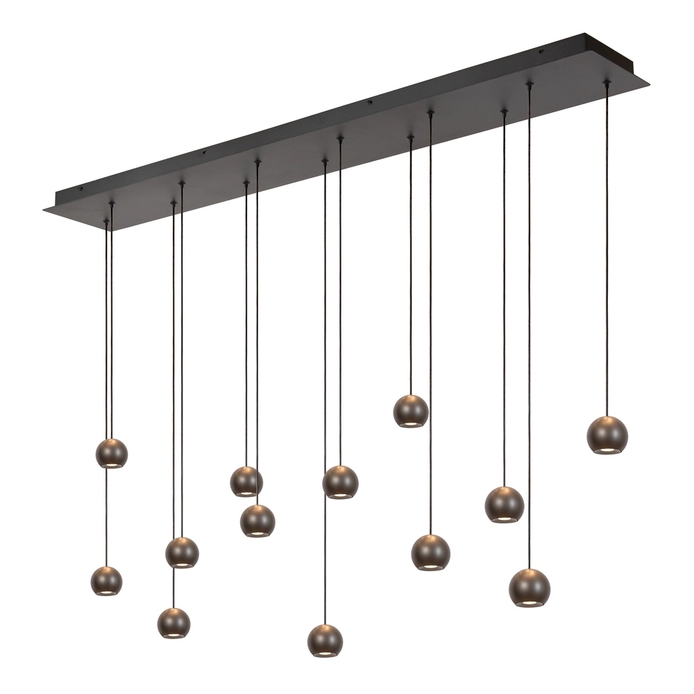 Design hanglamp Montana 13-lichts grijs Premium by Lucide 5411212680143
