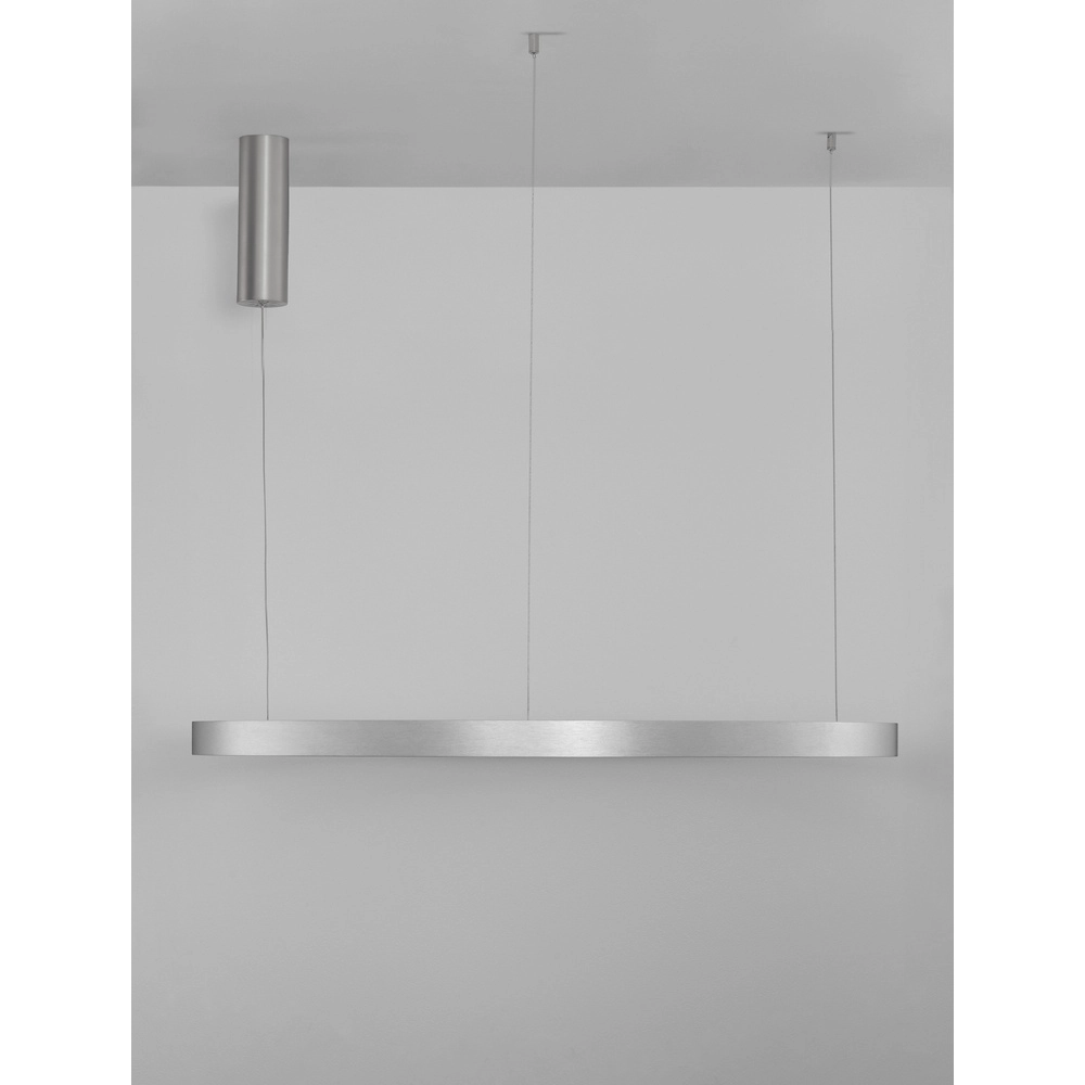 Design hanglamp Elowen zilvergrijs Ø 98cm Lyora 5212017439154