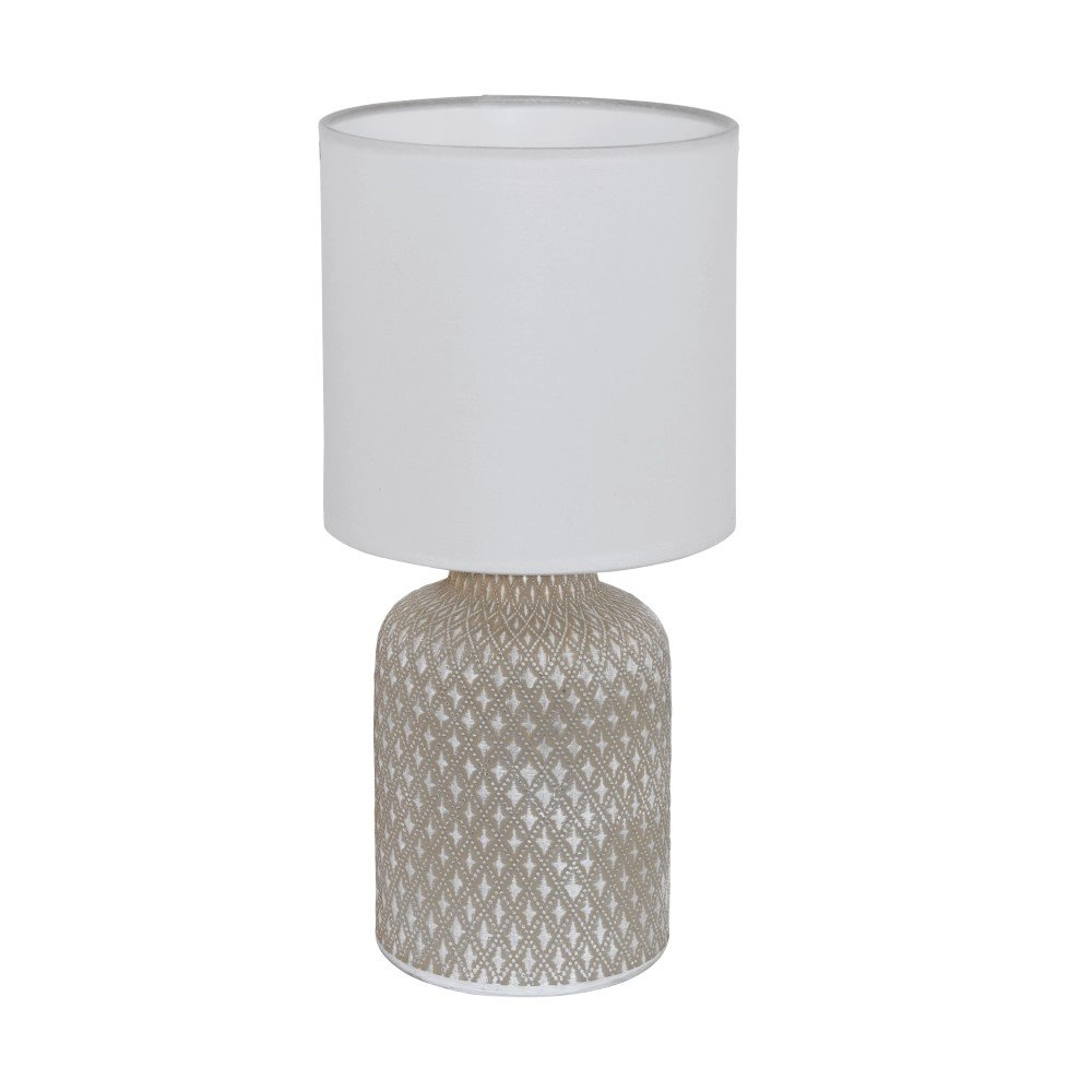 Landelijke schemerlamp Bellariva Keramiek grijs Landelijke schemerlamp Bellariva Keramiek grijs