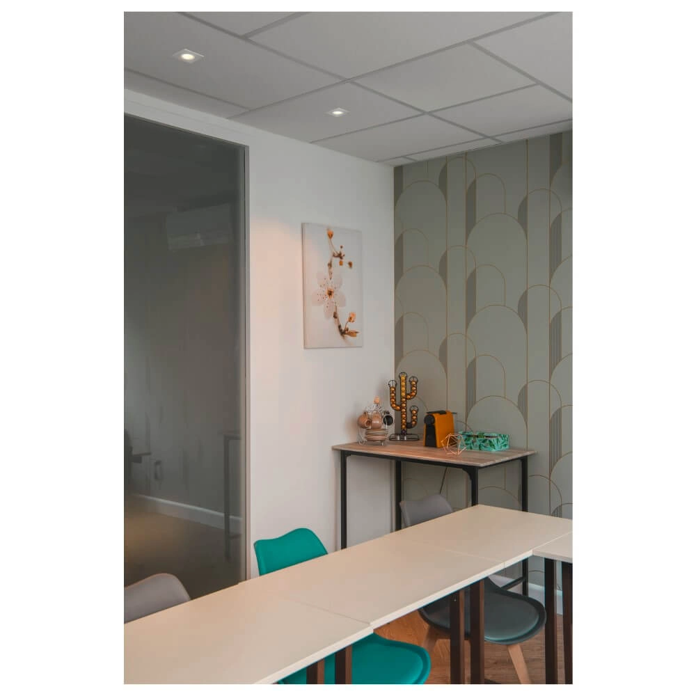 Inbouwring New Tria 75 vierkant wit - zonder fitting SLV 4024163276405