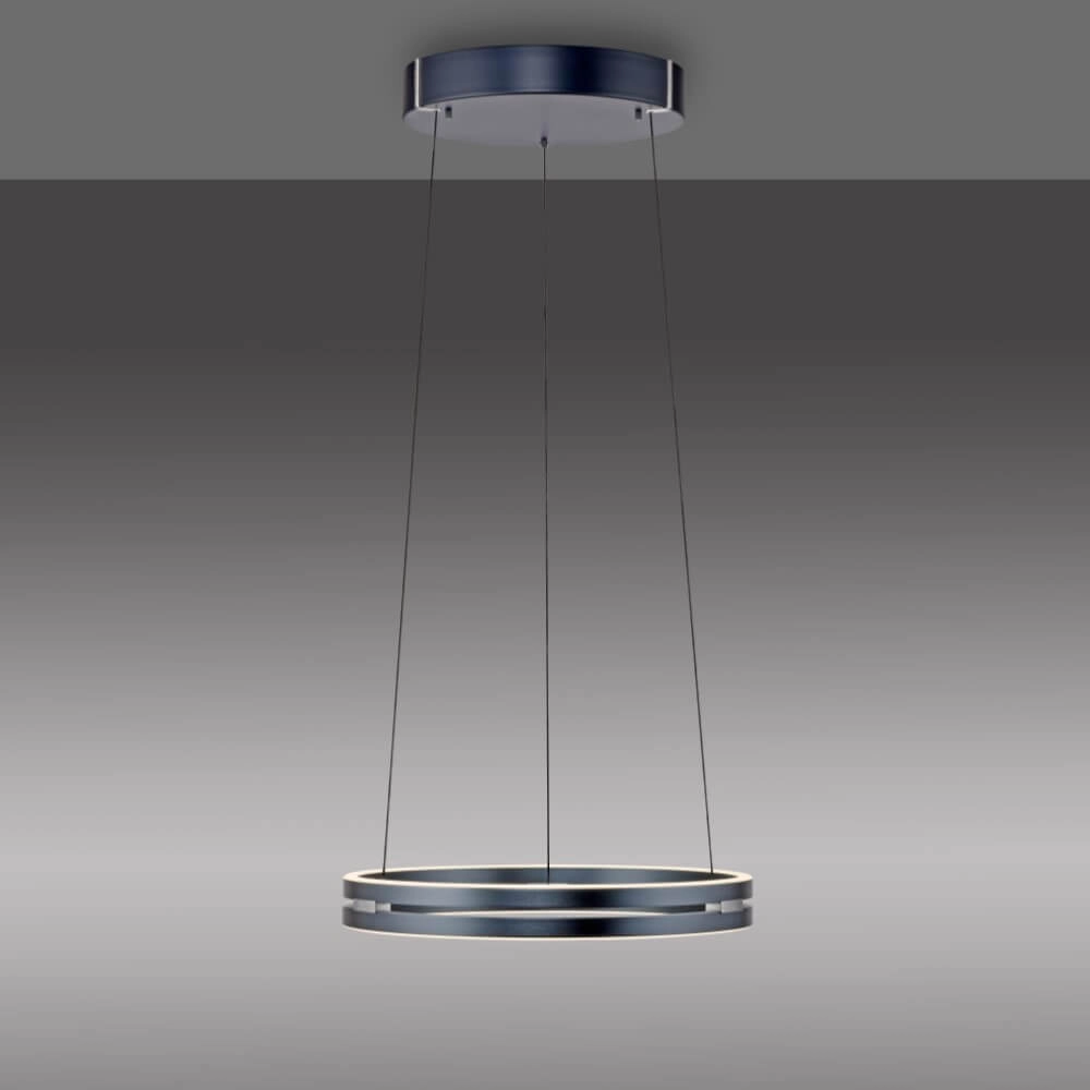 Strakke hanglamp Pure E-Loop grijs Paul Neuhaus 4012248372258