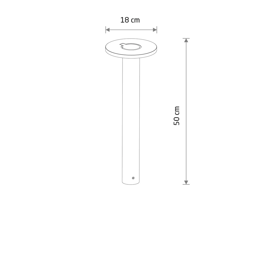 Tuinlamp Axion Led grijs Lyora 5903139119382