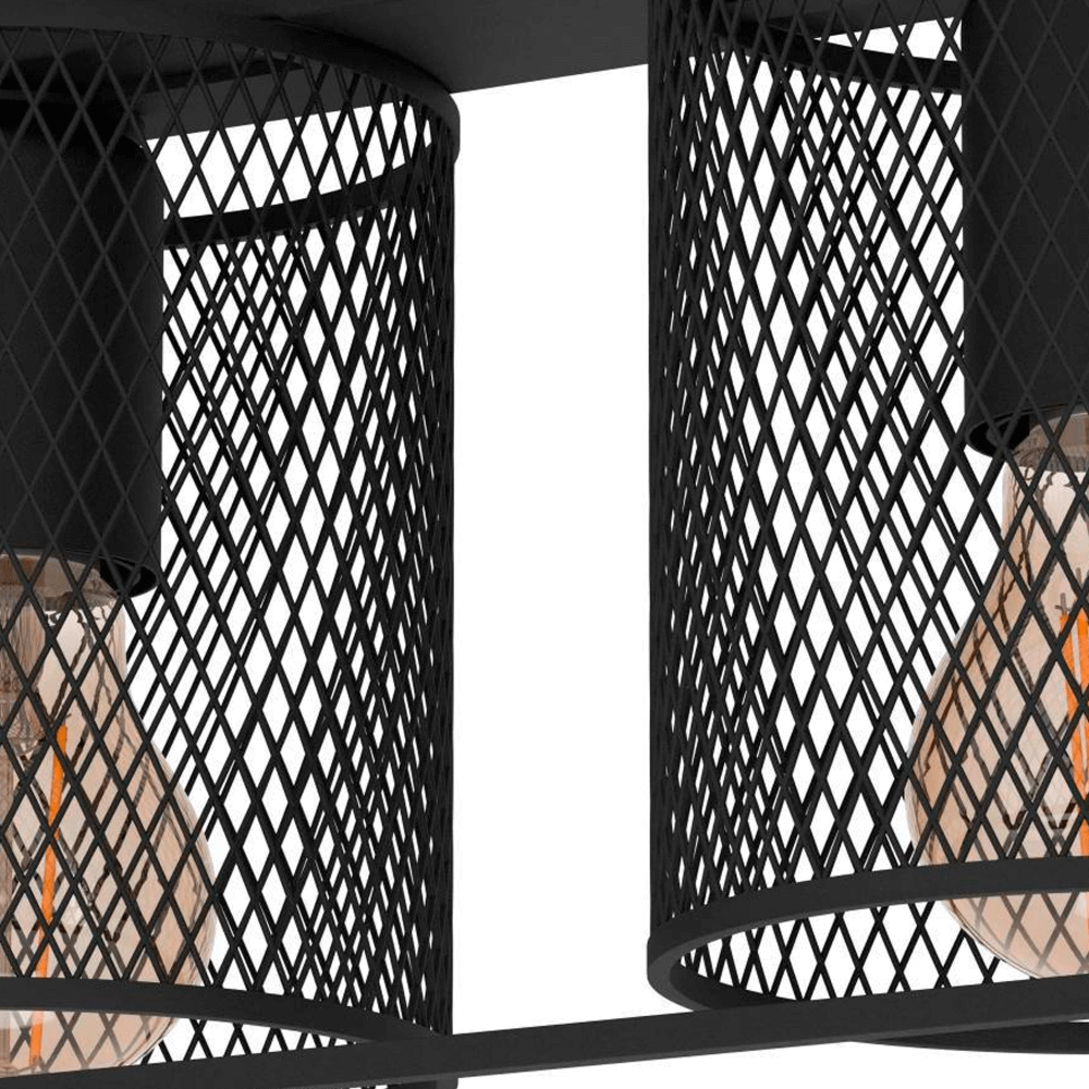 Landelijke plafondlamp Catterick 2x E27 Eglo 9002759437725