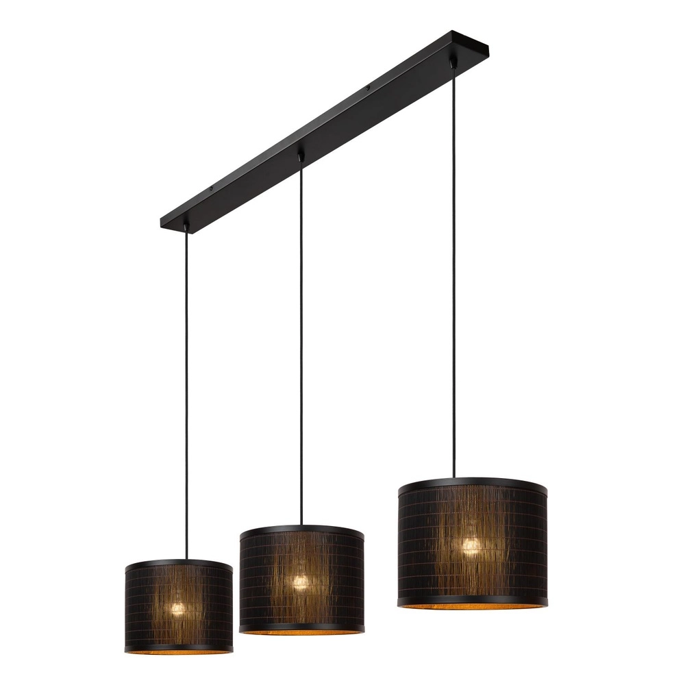 Hanglamp Tagalog 3-lichts zwart Lucide 5411212212153