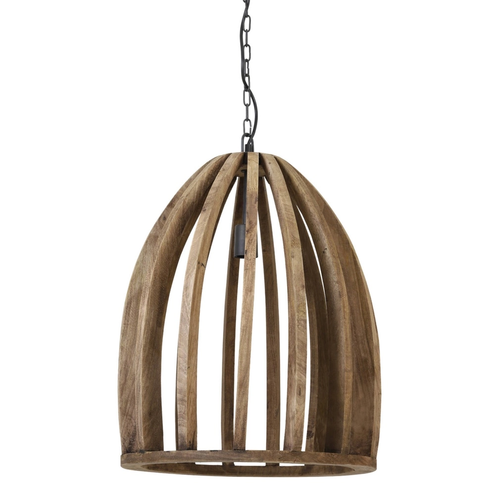 Houten hanglamp Haranka Ø 47cm
