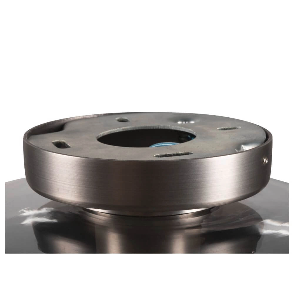 Glazen plafondlamp Pantilo Rope 19 Ø 19cm - goud met amber SLV 4024163280884