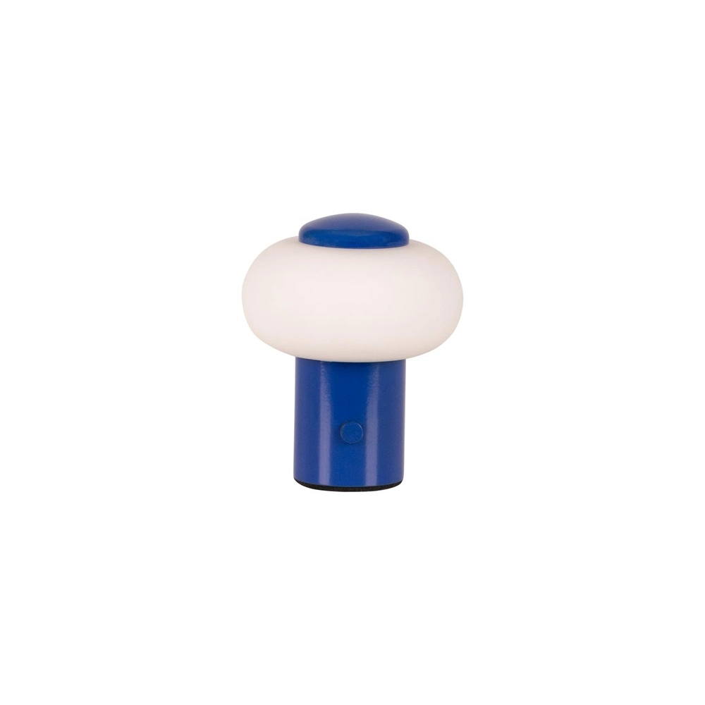 Oplaadbare tafellamp Gustav blauw