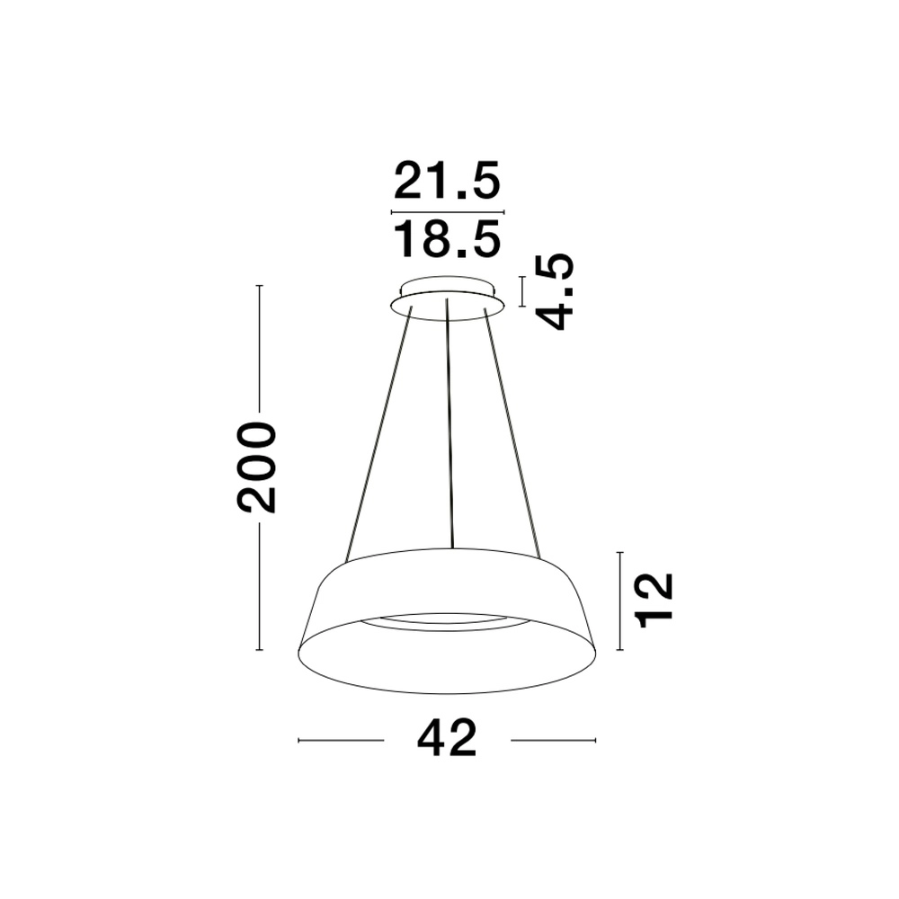 Hanglamp Alba zwart Ø 42cm Lyora 5212017439017