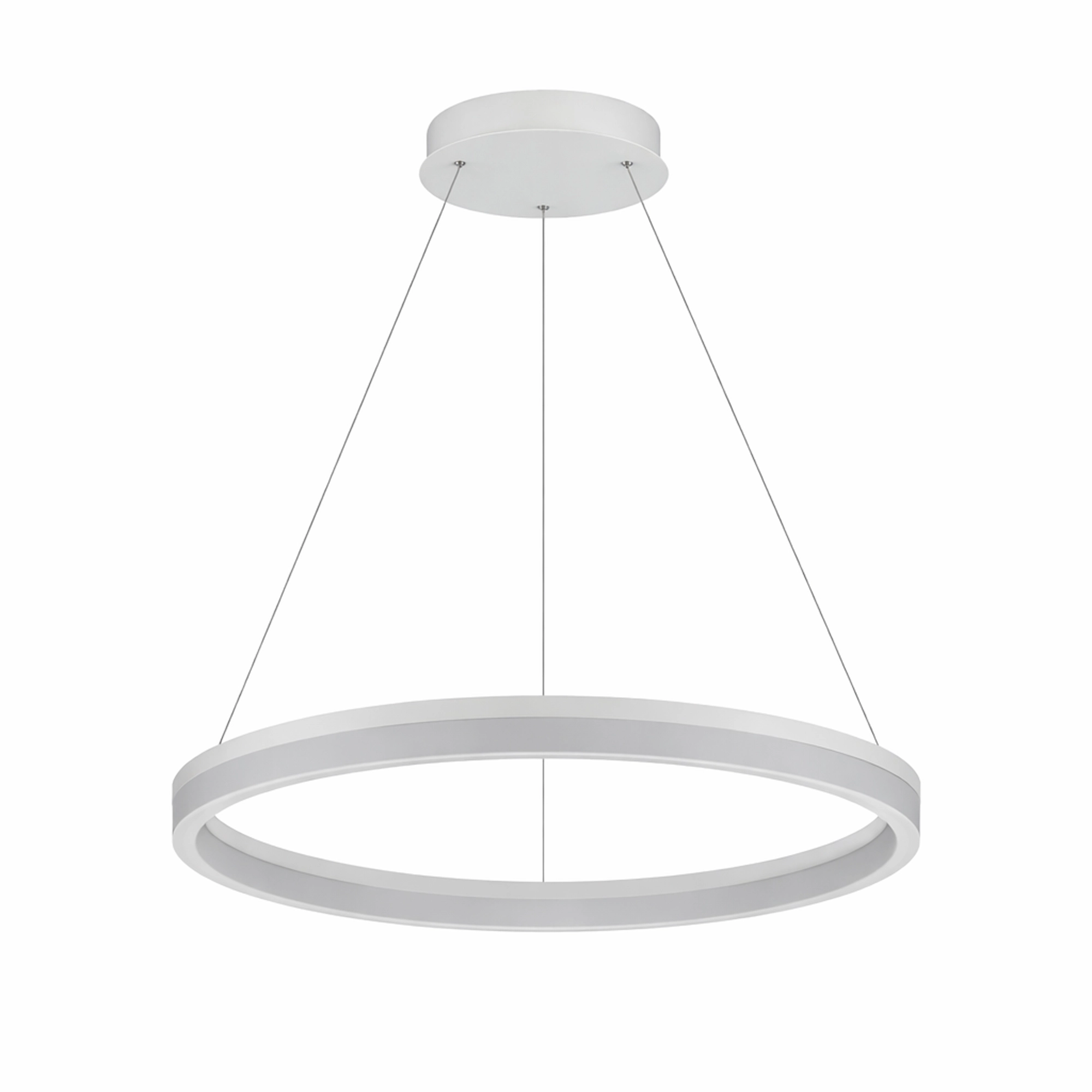 Strakke hanglamp Ara Ø 60cm wit Lyora 5053423308067