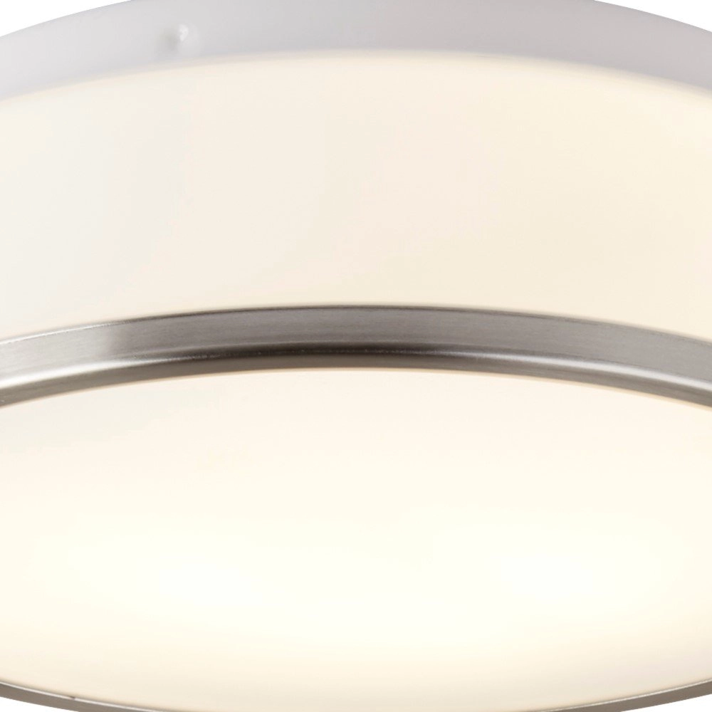 Badkamerlamp Discs Ø 28cm zilver Searchlight 5013874395535