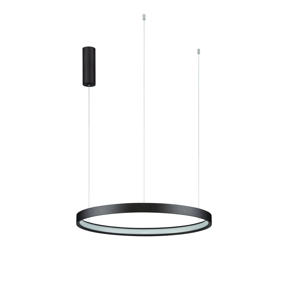 Strakke hanglamp Perrine Ø 60cm koffie bruin Lyora 5212017438935