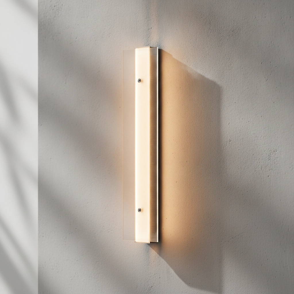 Design wandlamp Pauline zilver met glas