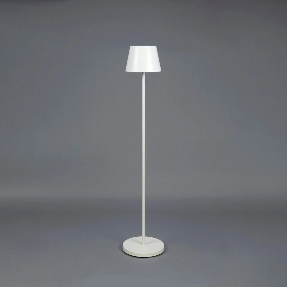 Oplaadbare vloerlamp Pomezia Medium wit Oplaadbare vloerlamp Pomezia Medium wit