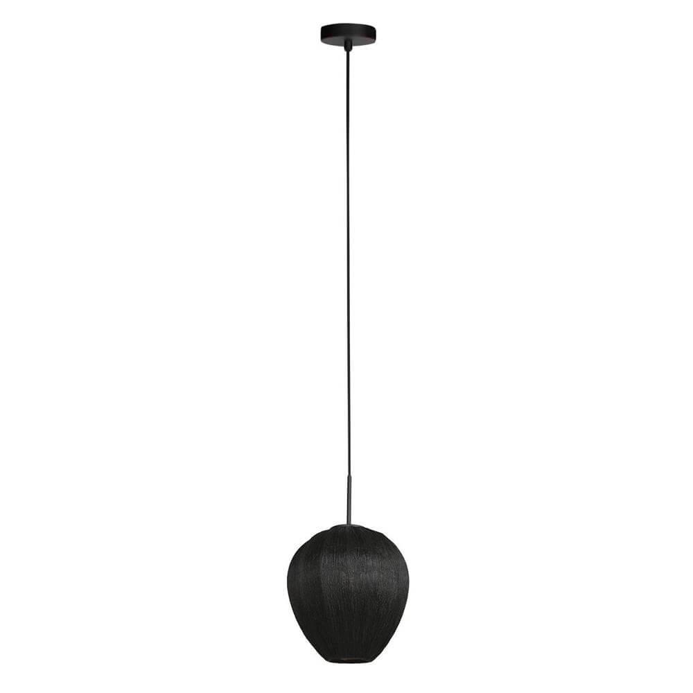 Hanglamp HaloSwap met zwarte stoffen kap Ø 25cm Steinhauer 8712746179781