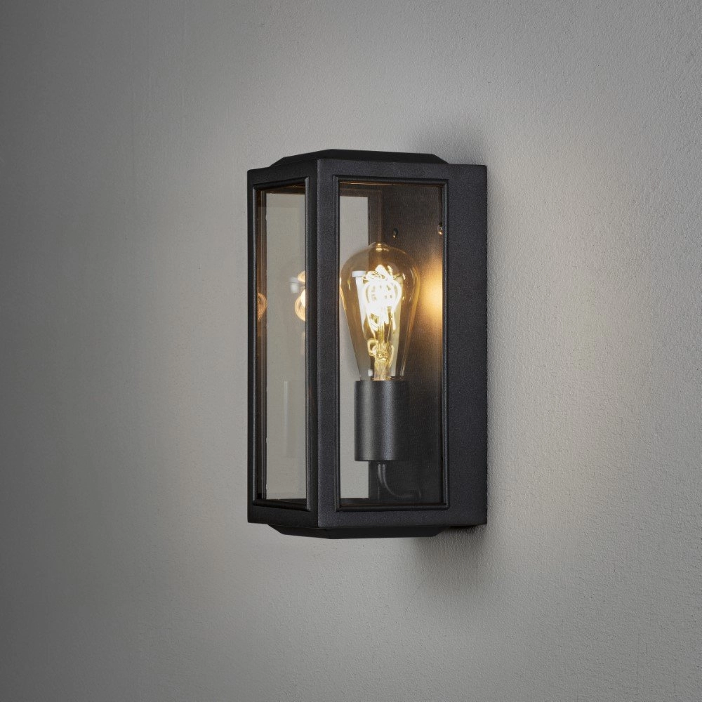 Zwarte muurlamp Carpi KonstSmide 7318307348750