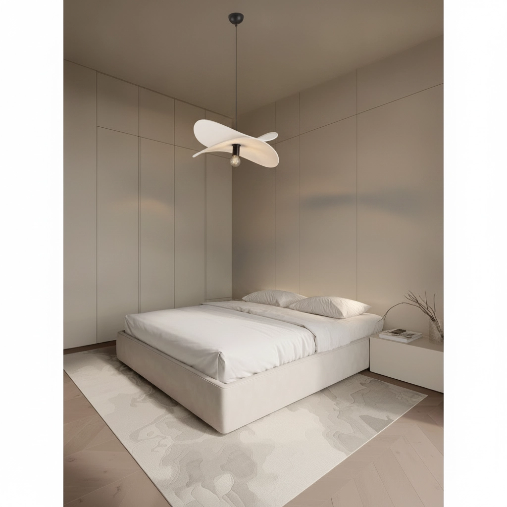 Moderne hanglamp Luve zwart met beige