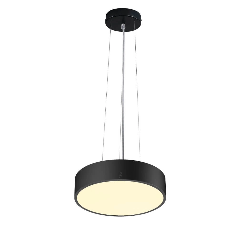 Plafondlamp / Hanglamp Medo Pro 30 zwart - CCT - 70g - Ø 28cm SLV 4024163277013