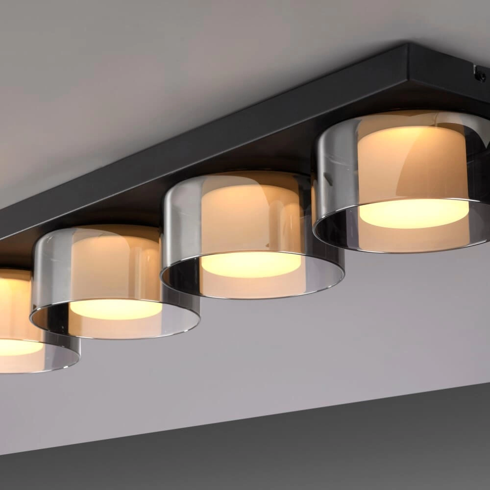 Zwarte plafondlamp Rika 4-lichts zwart Paul Neuhaus 4012248385029