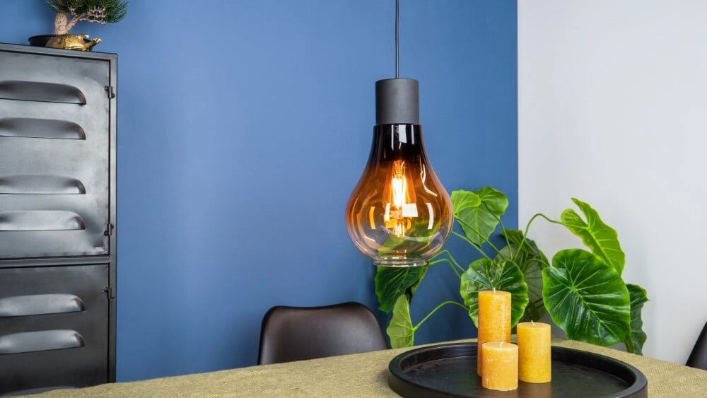 Amber  glas hanglamp Chasely Ø 20cm Eglo 9002759434595