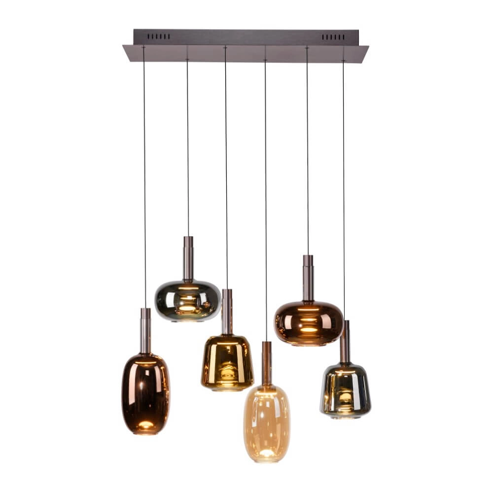 Vrolijke hanglamp Irides 6-lichts recht Paul Neuhaus 4012248383674