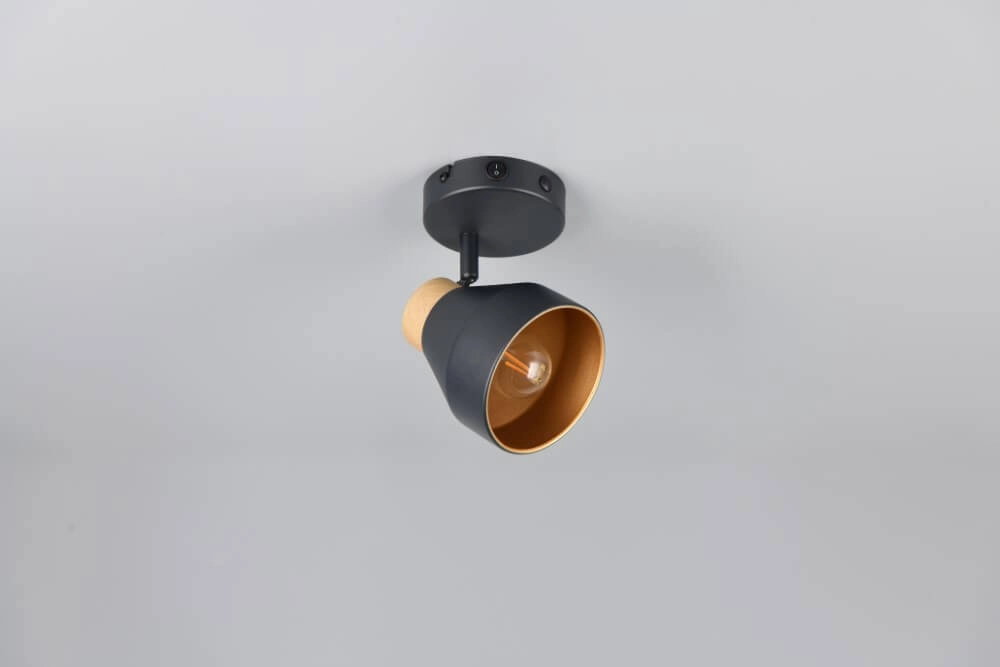 Design wandlamp Valentin zwart Trio 4017807637397