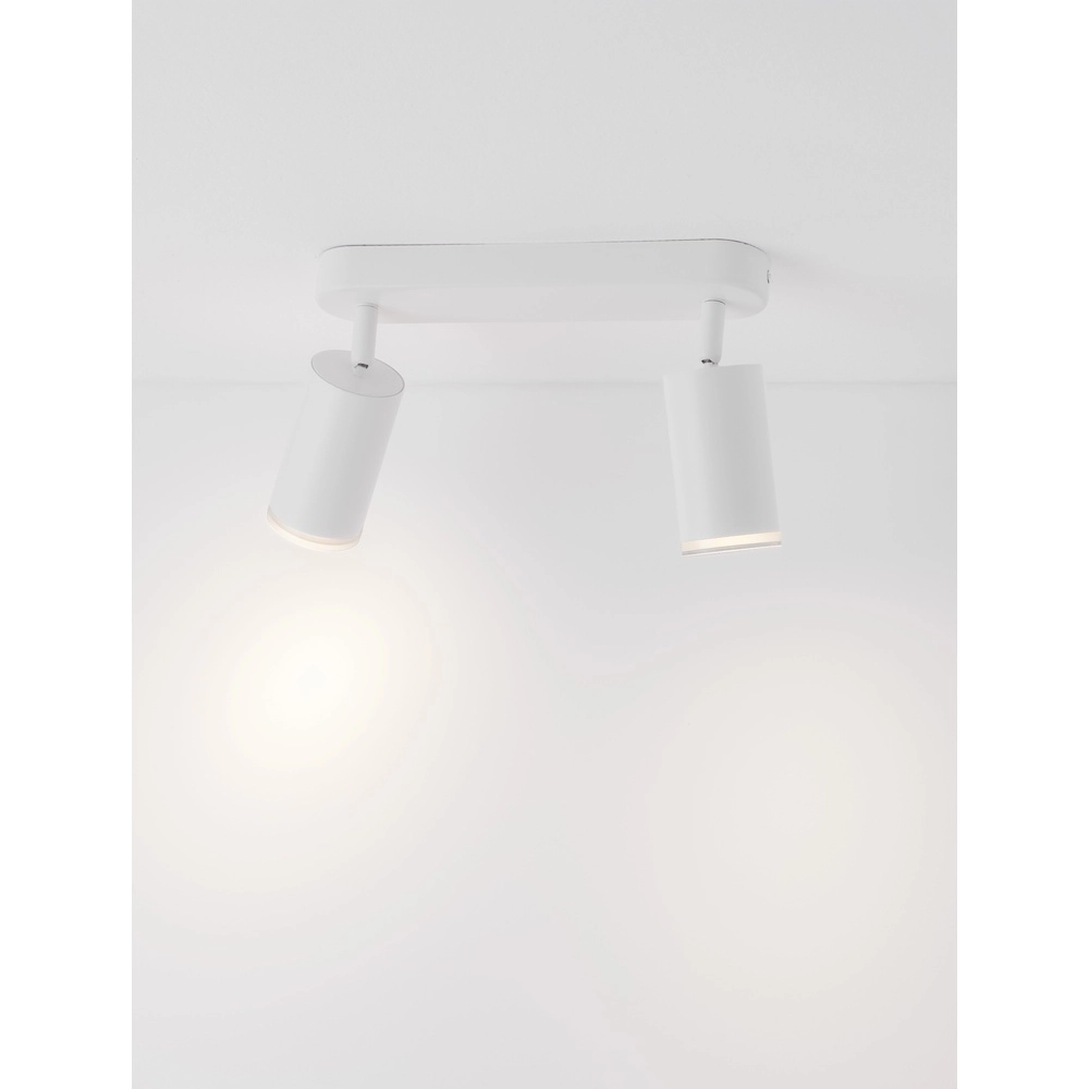 Opbouwspot Mao 2-lichts wit Lyora 5212017475282