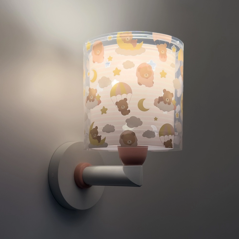 Kinderkamer wandlamp Baby Teddy roze Dalber 8420406415796