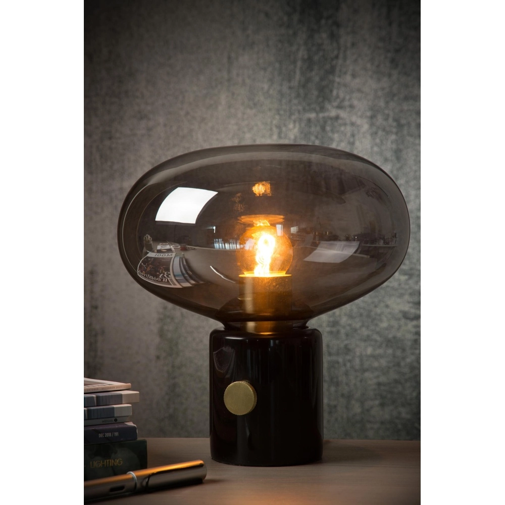 Design tafellamp Charlize Ø 23cm zwart Lucide 5411212031006