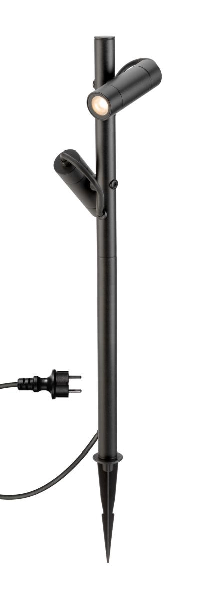 Tuinlamp Helia dubbel zwart