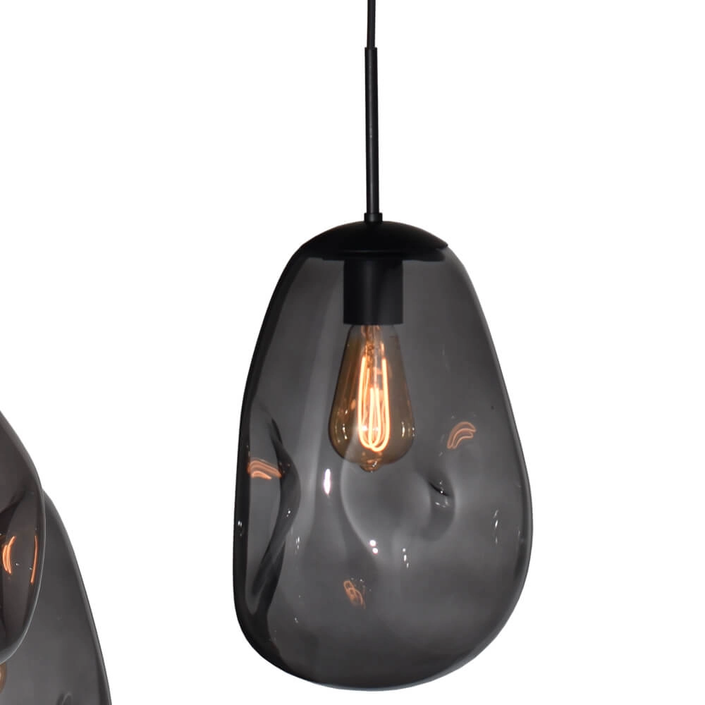 Hanglamp Lava Oval 6x smoke glas Masterlight 8718121290126