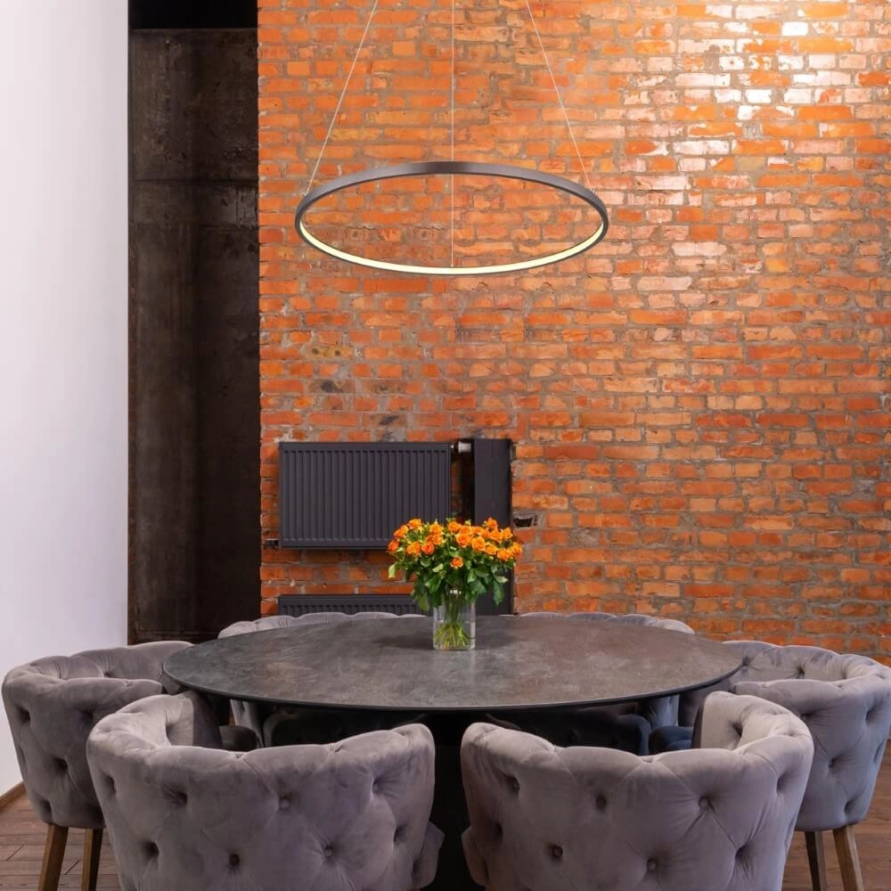 Design hanglamp Ralph koffiebruin Ø 60,5cm Globo 9007371454679