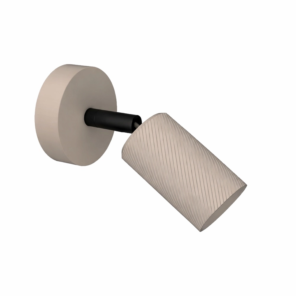 Wandlamp Bronx zand bruin