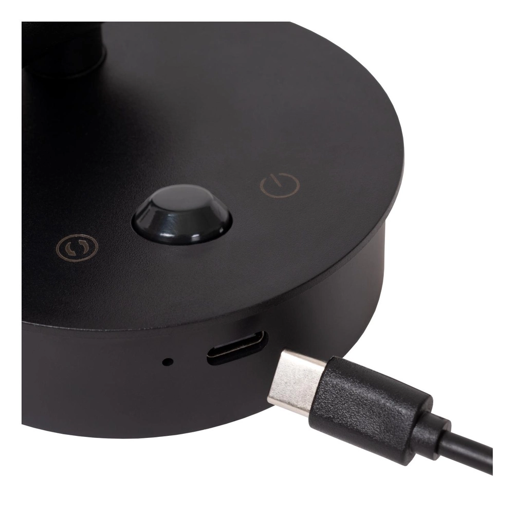Oplaadbare wandlamp met sensor Toni magnetisch koffie bruin Lucide 5411212290588