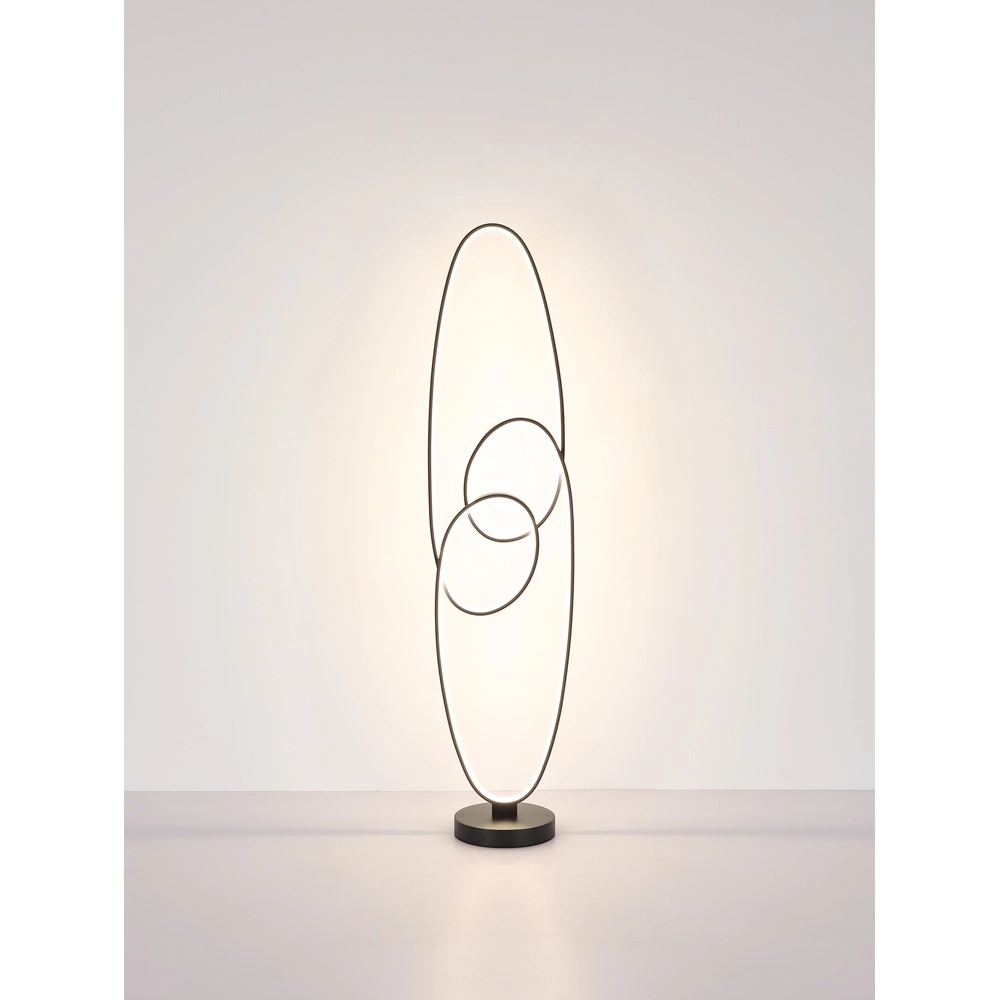 Design vloerlamp Spira zwart Globo 9007371453252