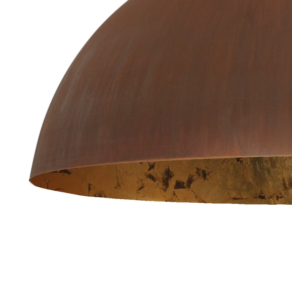 Stoere hanglamp roest Industria Gold 80 Masterlight 8718121120201