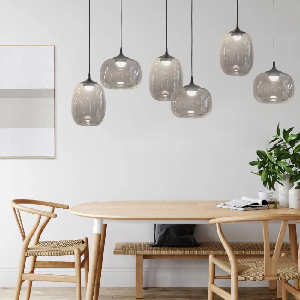 Zwarte hanglamp Larva met smoke glas Stars of Light 9008606316045