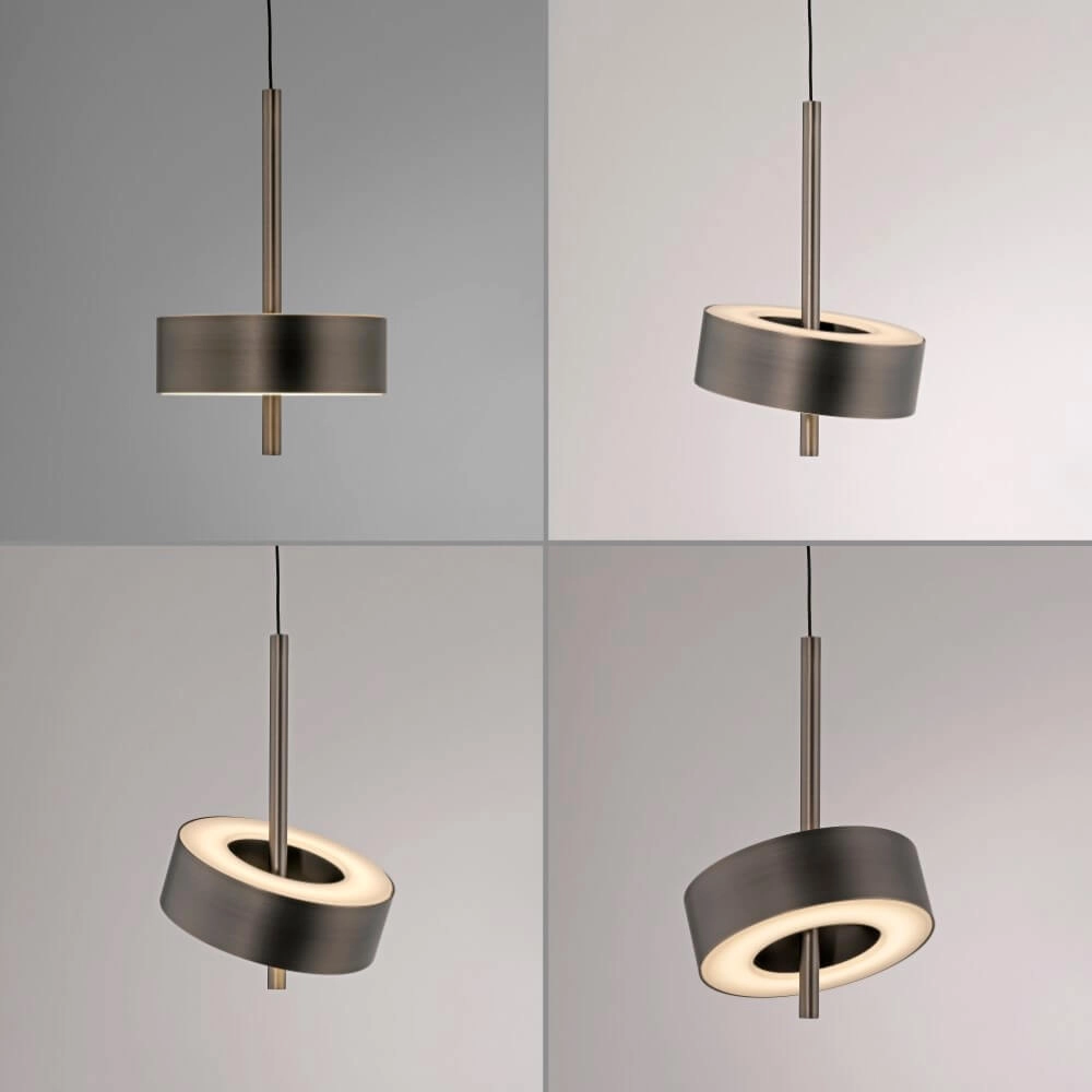 Hanglamp Q-Rotate bruin modern Paul Neuhaus 4012248383131