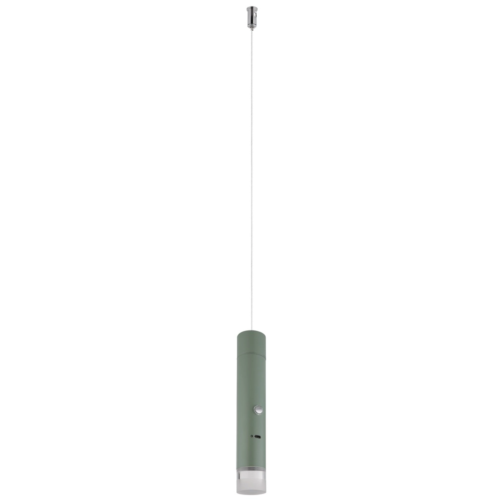 Strakke hanglamp Pelo groen Globo 9007371569359