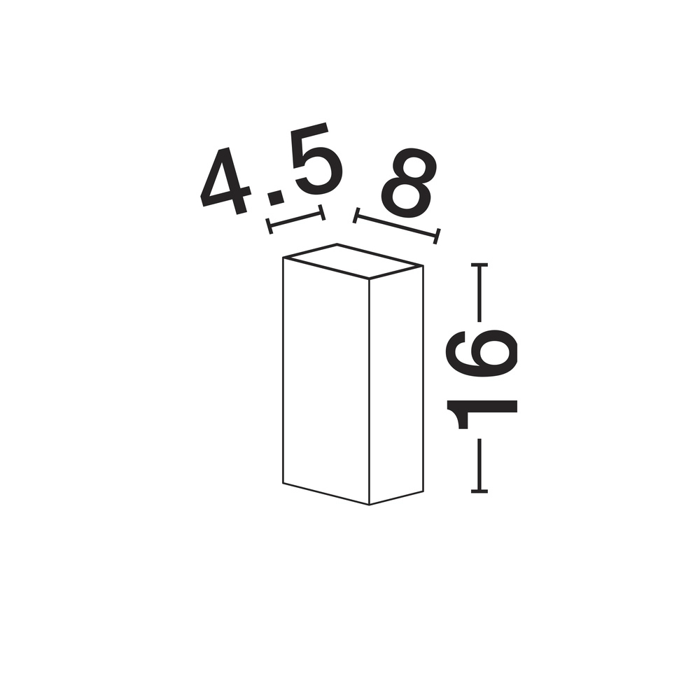 Strakke wandspot Orion wit Lyora 5212017470485