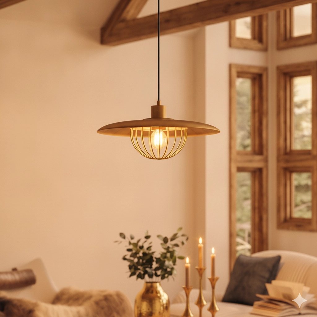 Hanglamp Fox goud