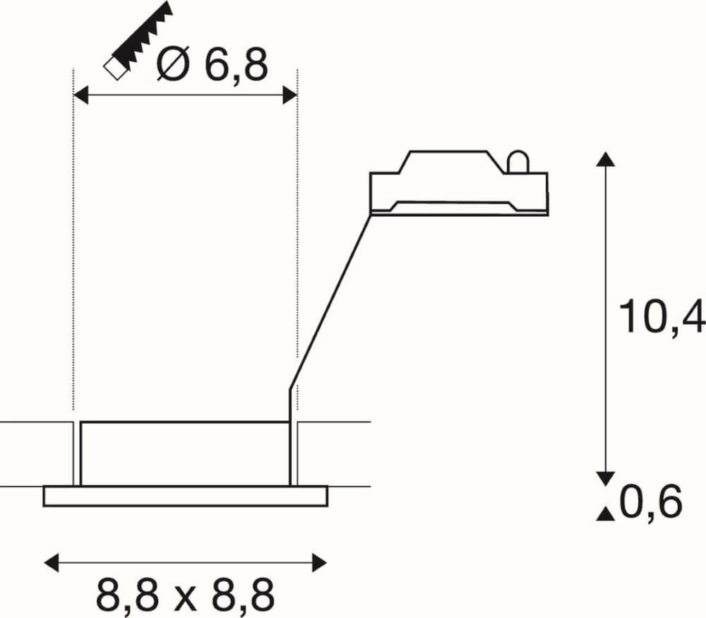 Inbouwspot Dolix Out GU10 Square voor buiten grijs SLV 4024163194884