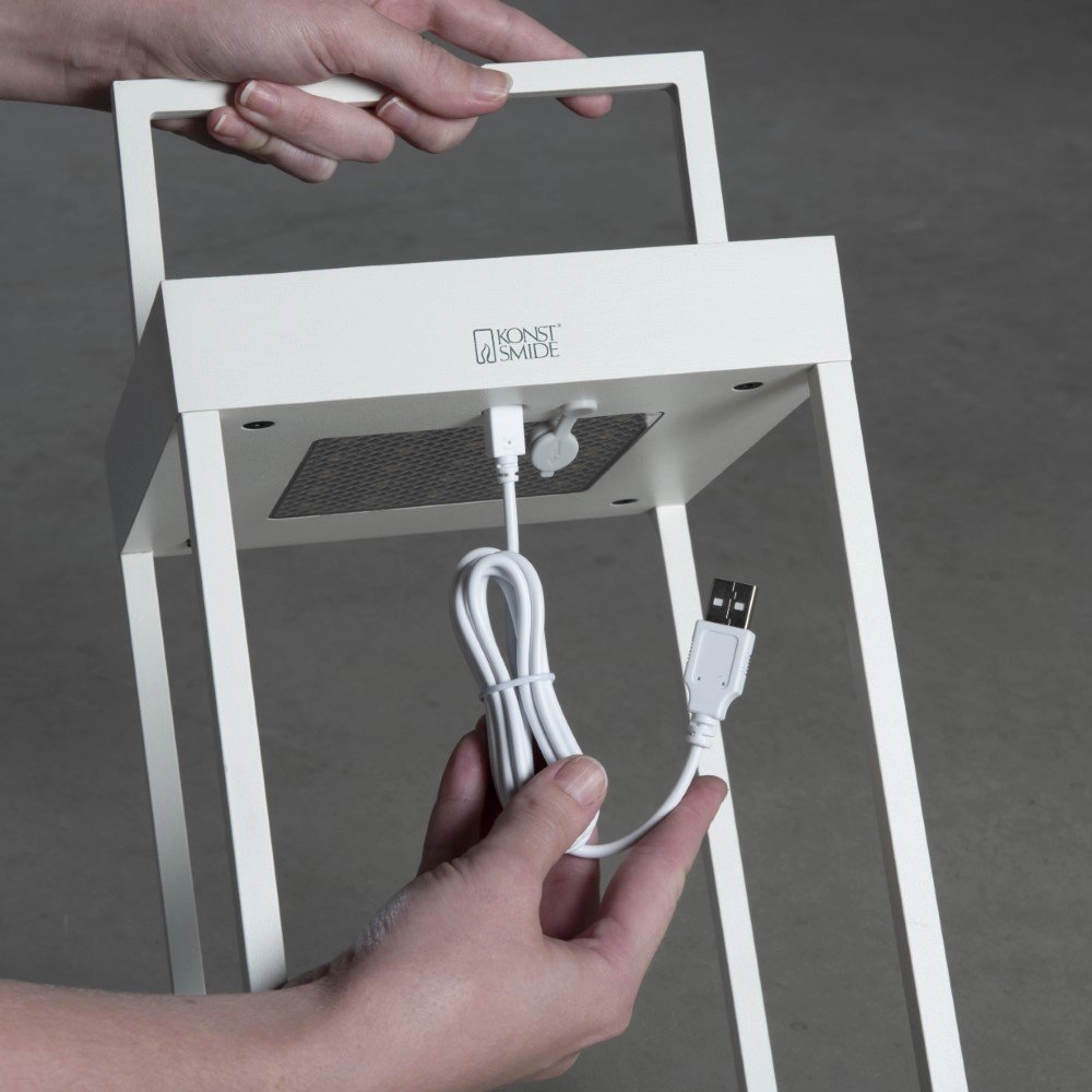 Mobiele tafellamp Portofino wit KonstSmide 7318307815252