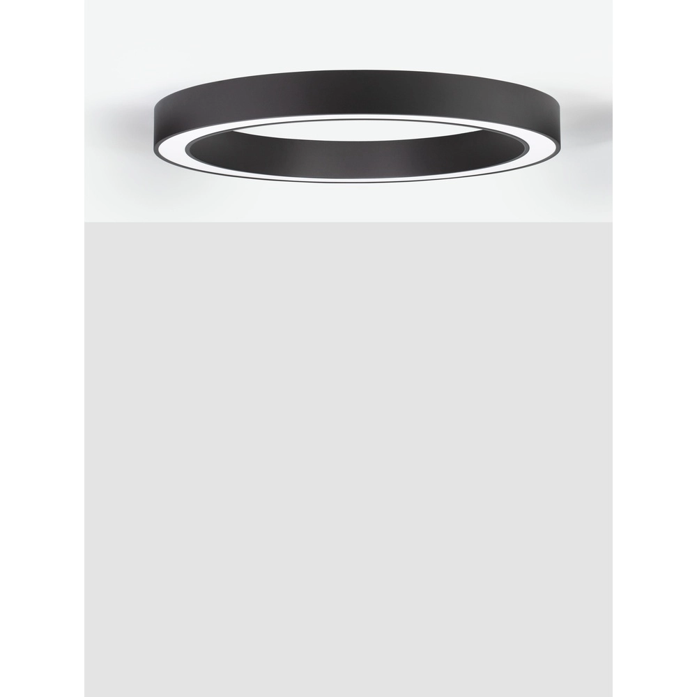 Plafondlamp Morbido zwart Ø 80cm